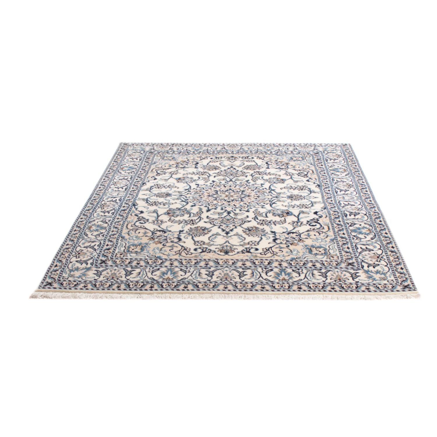 Persisk tæppe - Nain - Royal - 194 x 143 cm - creme