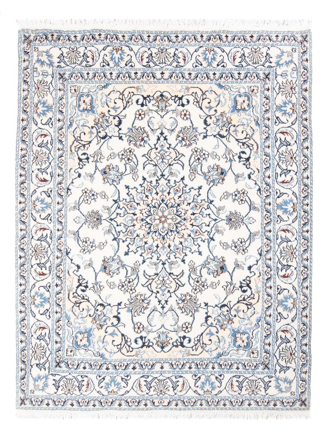 Persisk tæppe - Nain - Royal - 192 x 145 cm - creme