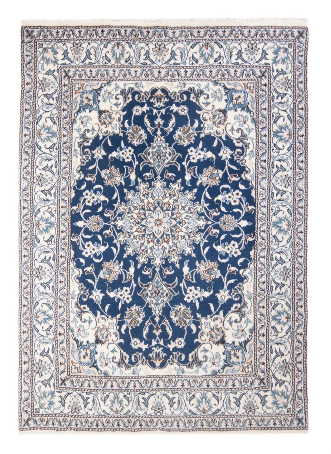 Persisk tæppe - Nain - Royal - 203 x 145 cm - blå