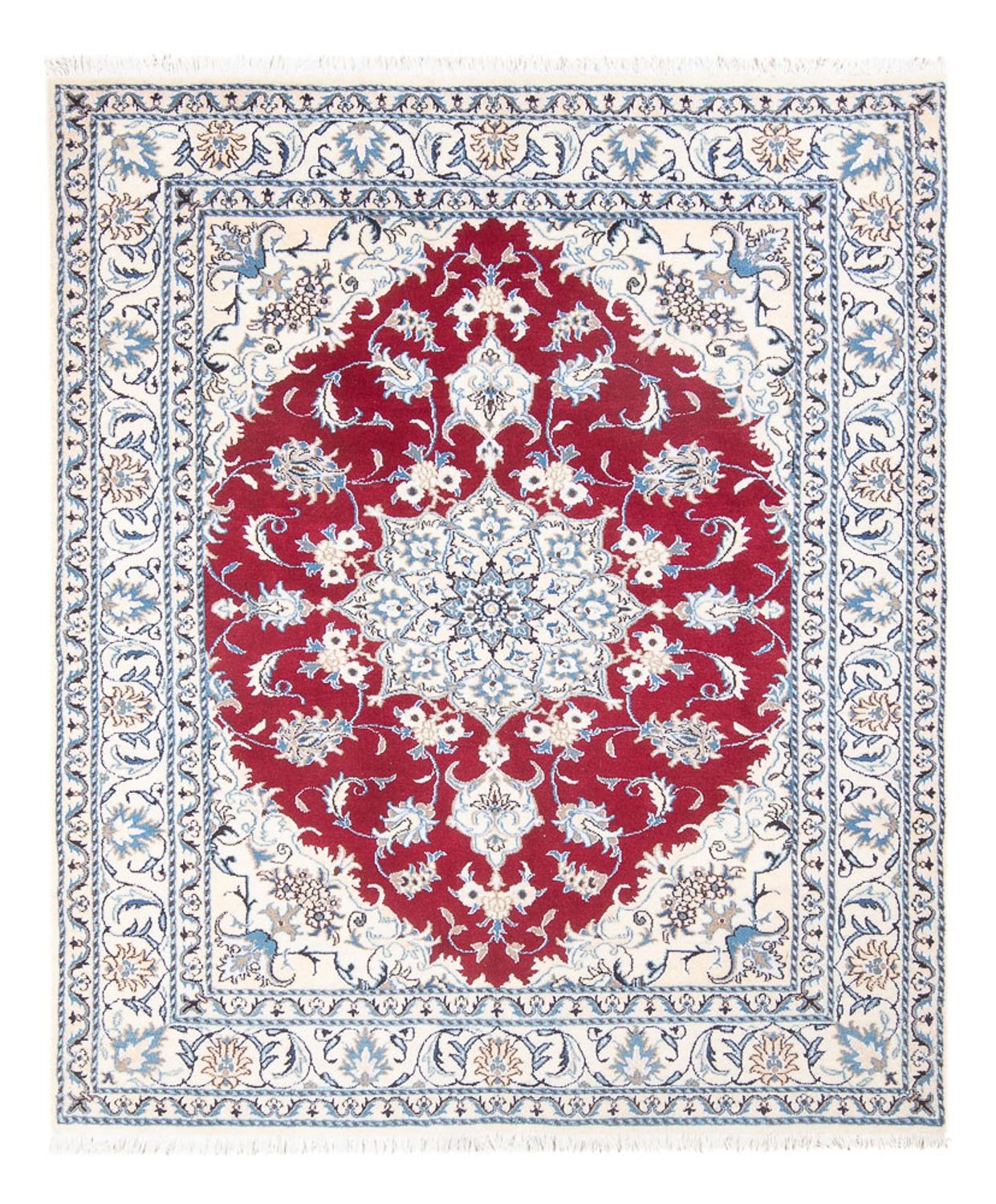 Persisk tæppe - Nain - Royal - 195 x 148 cm - rød