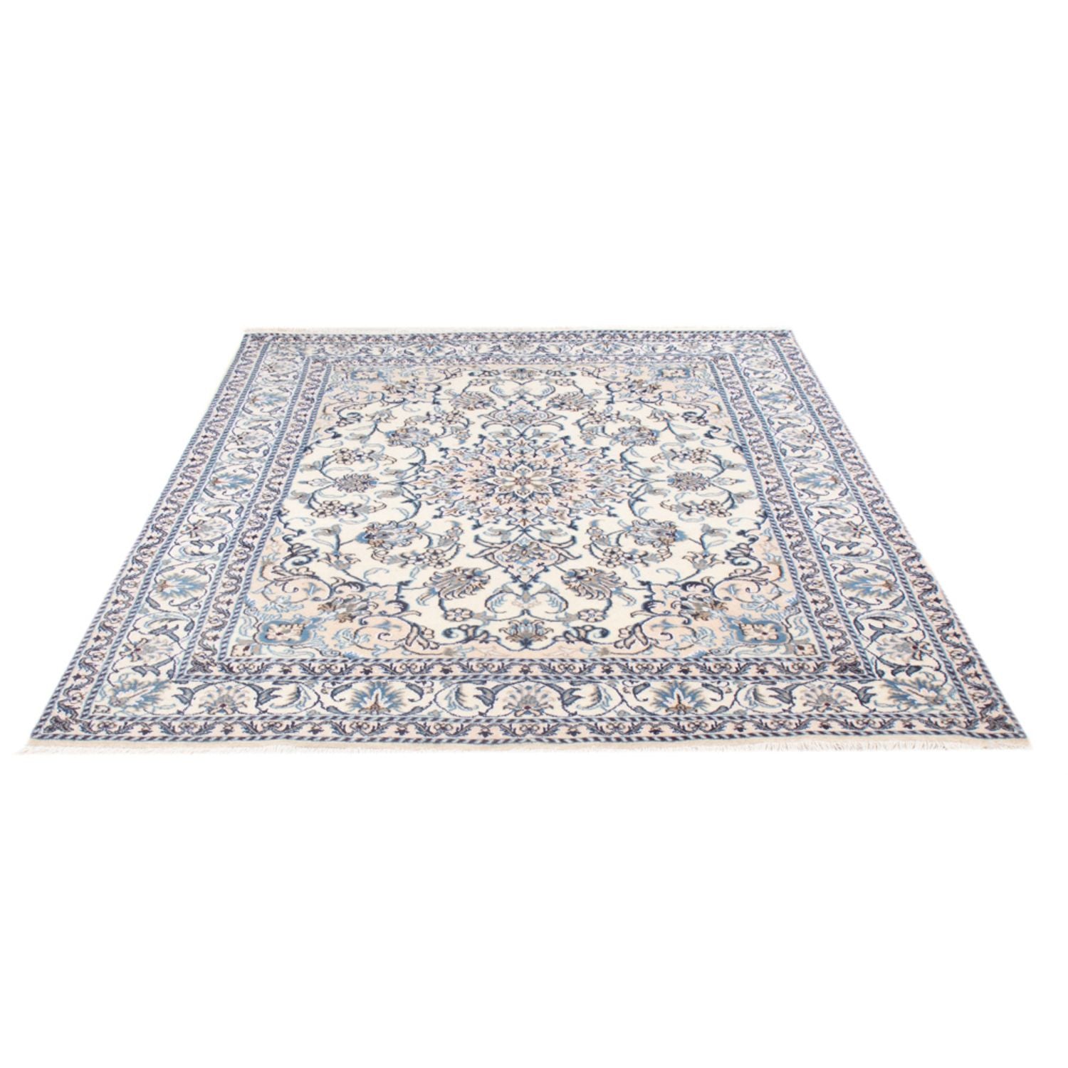 Persisk tæppe - Nain - Royal - 202 x 147 cm - creme