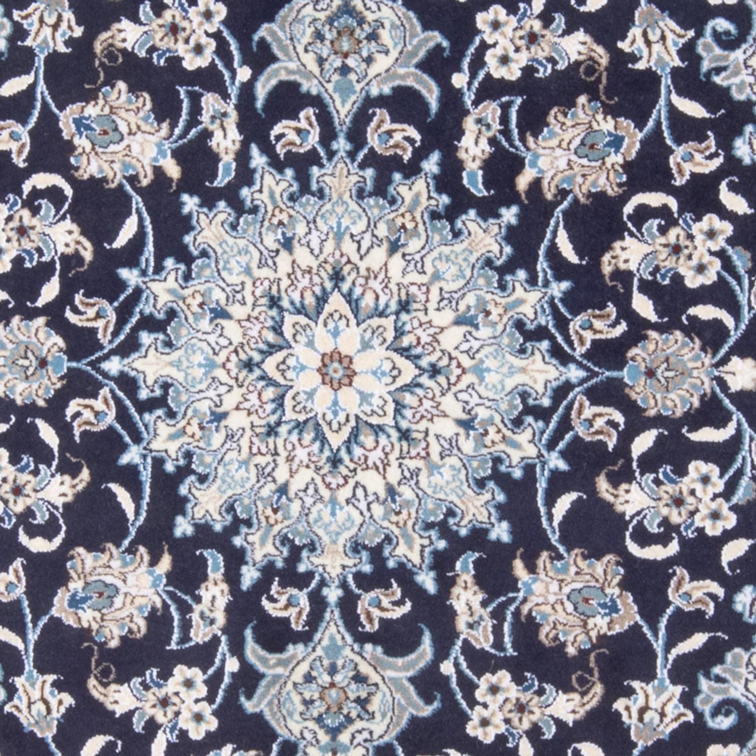Persisk tæppe - Nain - Royal - 194 x 149 cm - mørkeblå