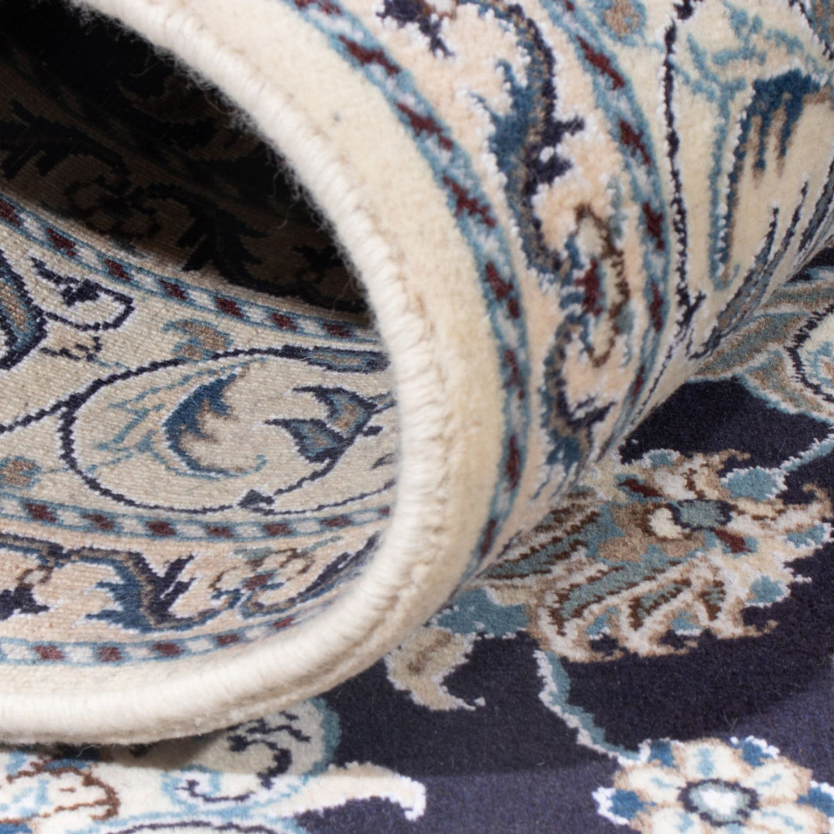 Persisk tæppe - Nain - Royal - 194 x 149 cm - mørkeblå