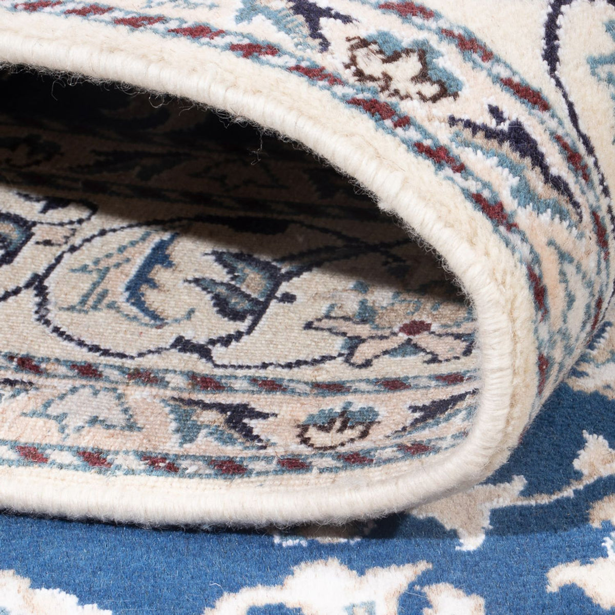 Persisk tæppe - Nain - Royal - 195 x 148 cm - blå