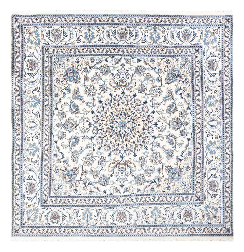 Persisk tæppe - Nain firkantet  - 200 x 195 cm - creme