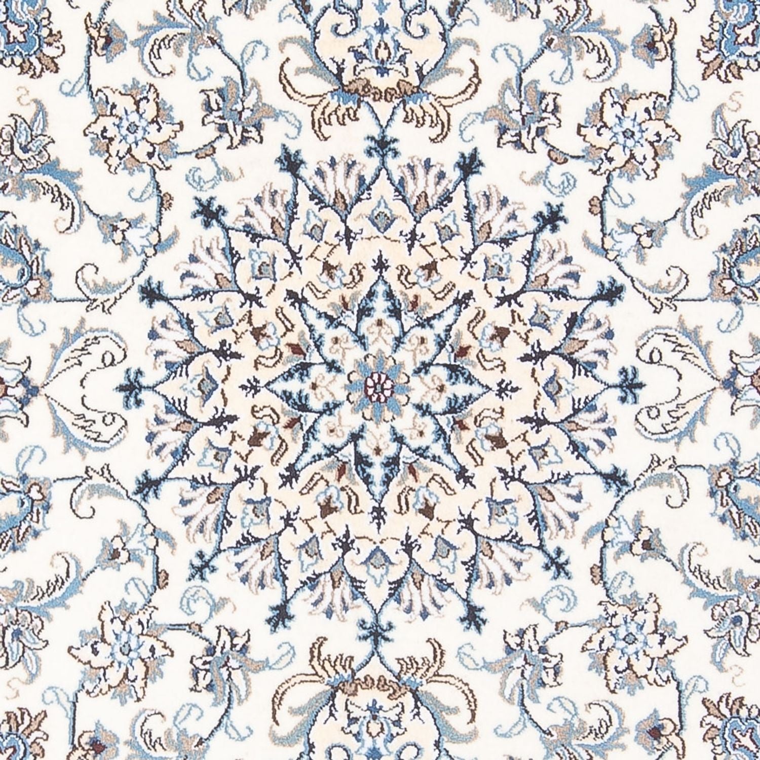Persisk tæppe - Nain firkantet  - 200 x 195 cm - creme