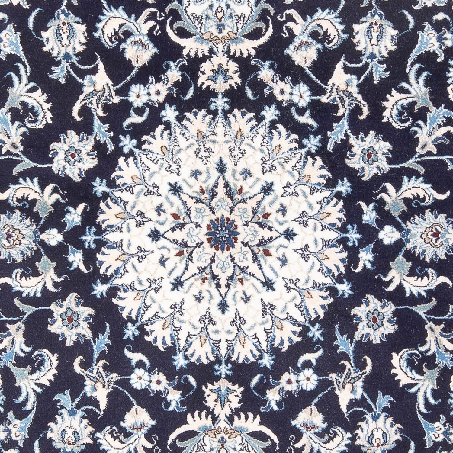 Persisk tæppe - Nain - 249 x 166 cm - mørkeblå