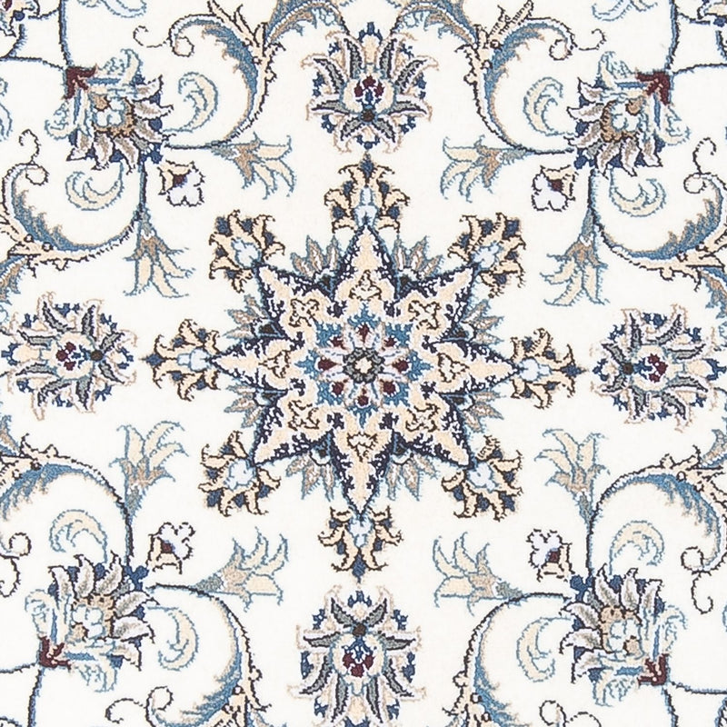 Persisk tæppe - Nain rundt  - 150 x 150 cm - creme