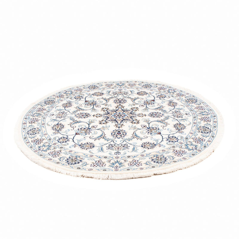 Persisk tæppe - Nain rundt  - 150 x 150 cm - creme