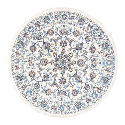 Persisk tæppe - Nain rundt  - 150 x 150 cm - creme