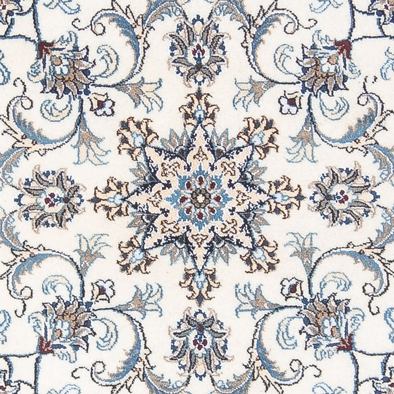 Persisk tæppe - Nain rundt  - 150 x 150 cm - creme
