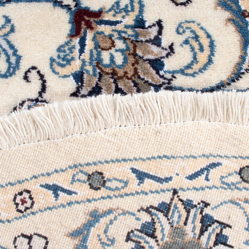 Persisk tæppe - Nain rundt  - 150 x 150 cm - creme
