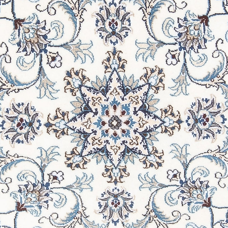 Persisk tæppe - Nain rundt  - 150 x 150 cm - creme