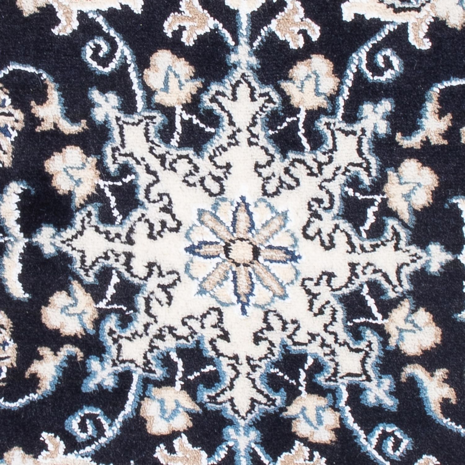 Persisk tæppe - Nain - Royal - 90 x 60 cm - mørkeblå