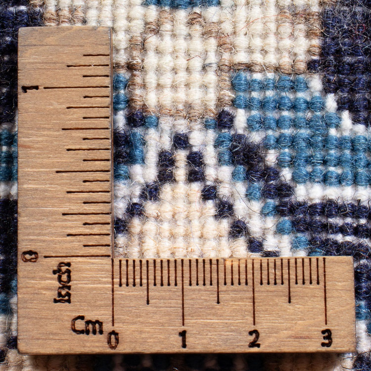 Persisk tæppe - Nain - Royal - 90 x 60 cm - mørkeblå