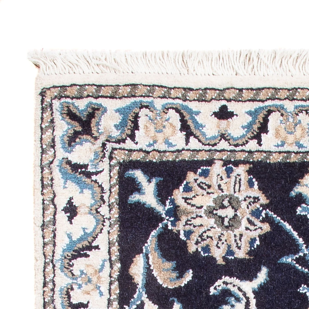 Persisk tæppe - Nain - Royal - 90 x 60 cm - mørkeblå