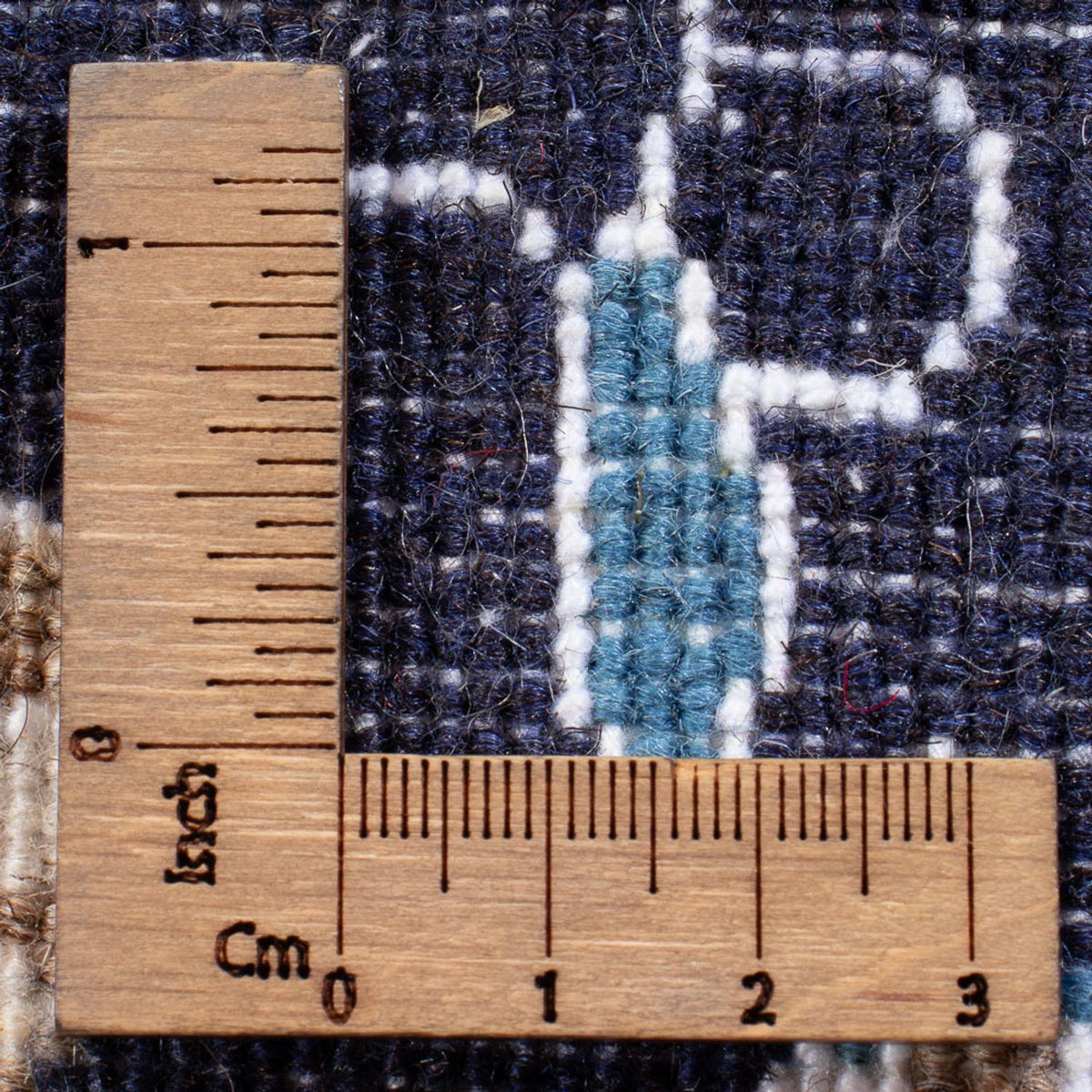 Persisk tæppe - Nain - Royal - 90 x 60 cm - mørkeblå