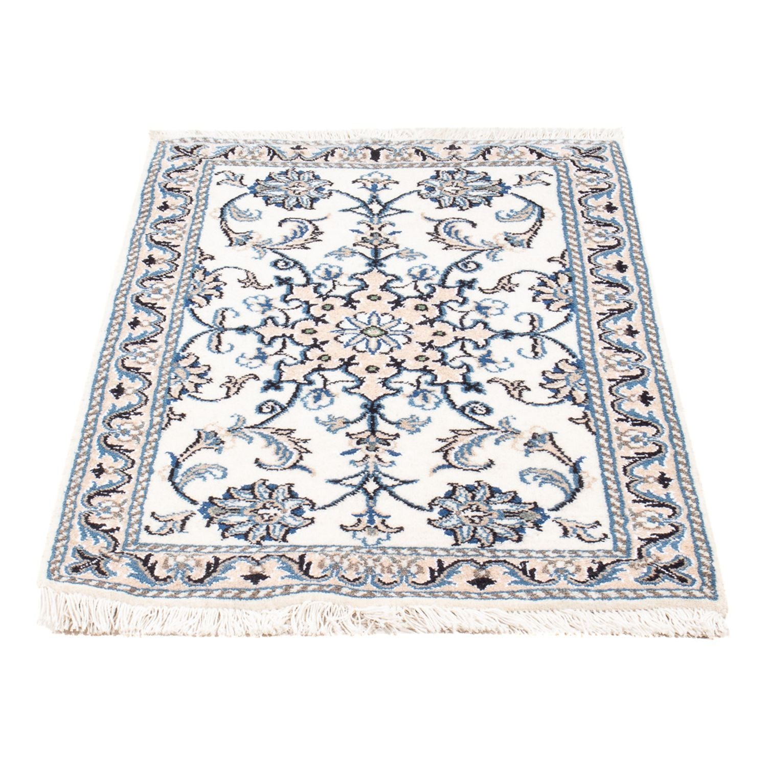 Persisk tæppe - Nain - Royal - 90 x 60 cm - creme