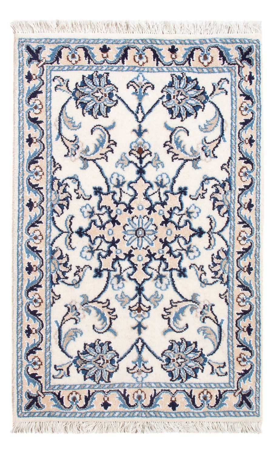 Persisk tæppe - Nain - Royal - 90 x 60 cm - creme