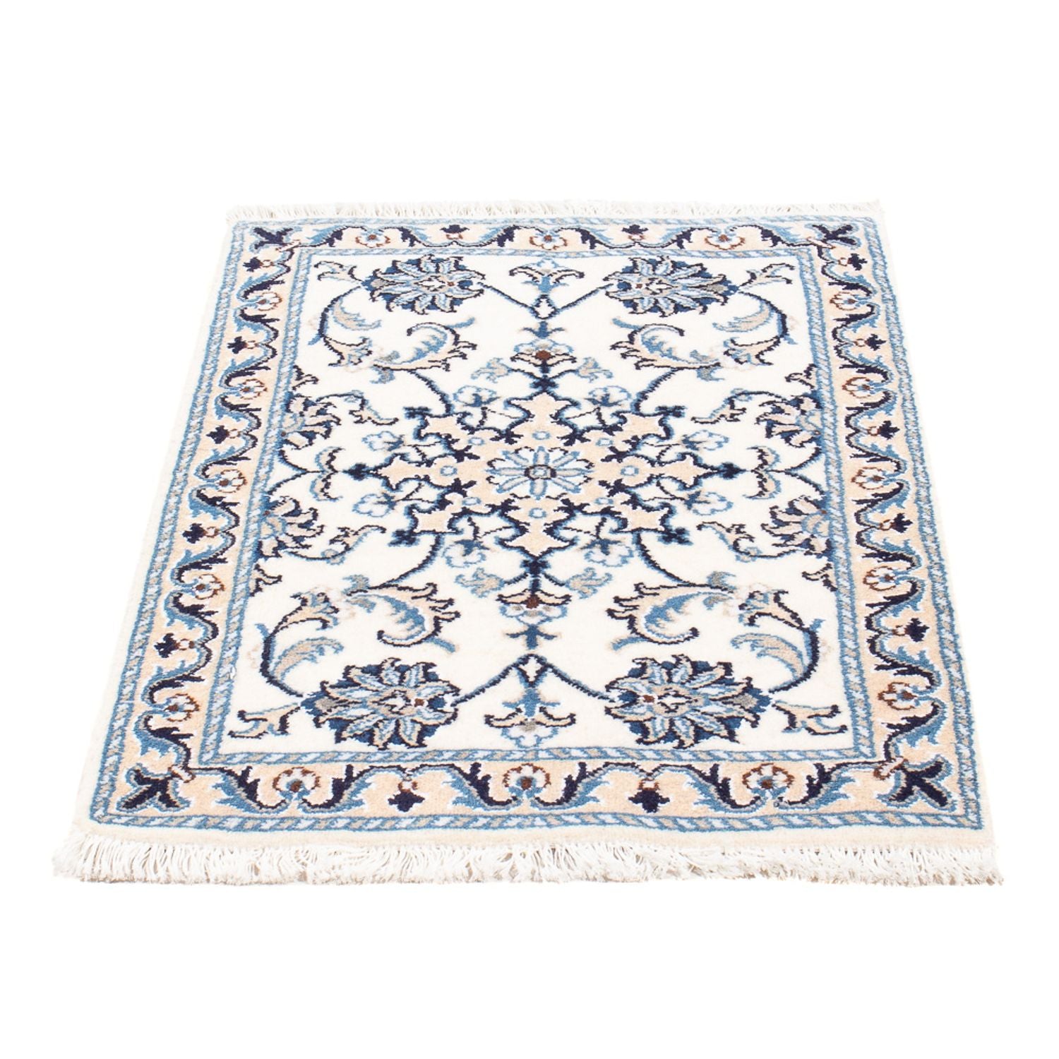 Persisk tæppe - Nain - Royal - 90 x 60 cm - creme