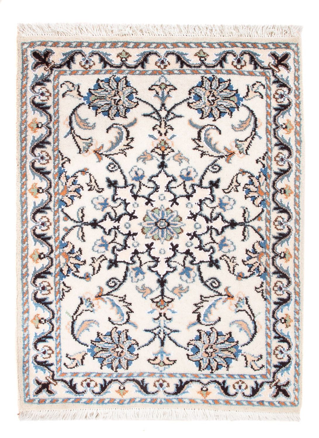 Persisk tæppe - Nain - Royal - 90 x 60 cm - creme