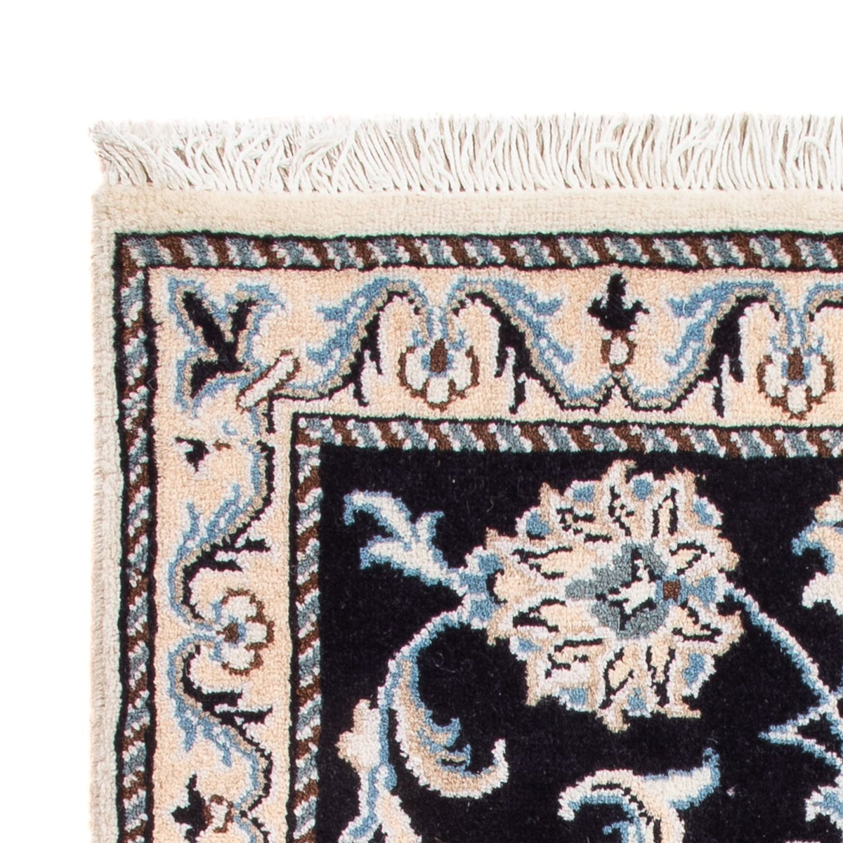 Persisk tæppe - Nain - Royal - 90 x 60 cm - mørkeblå