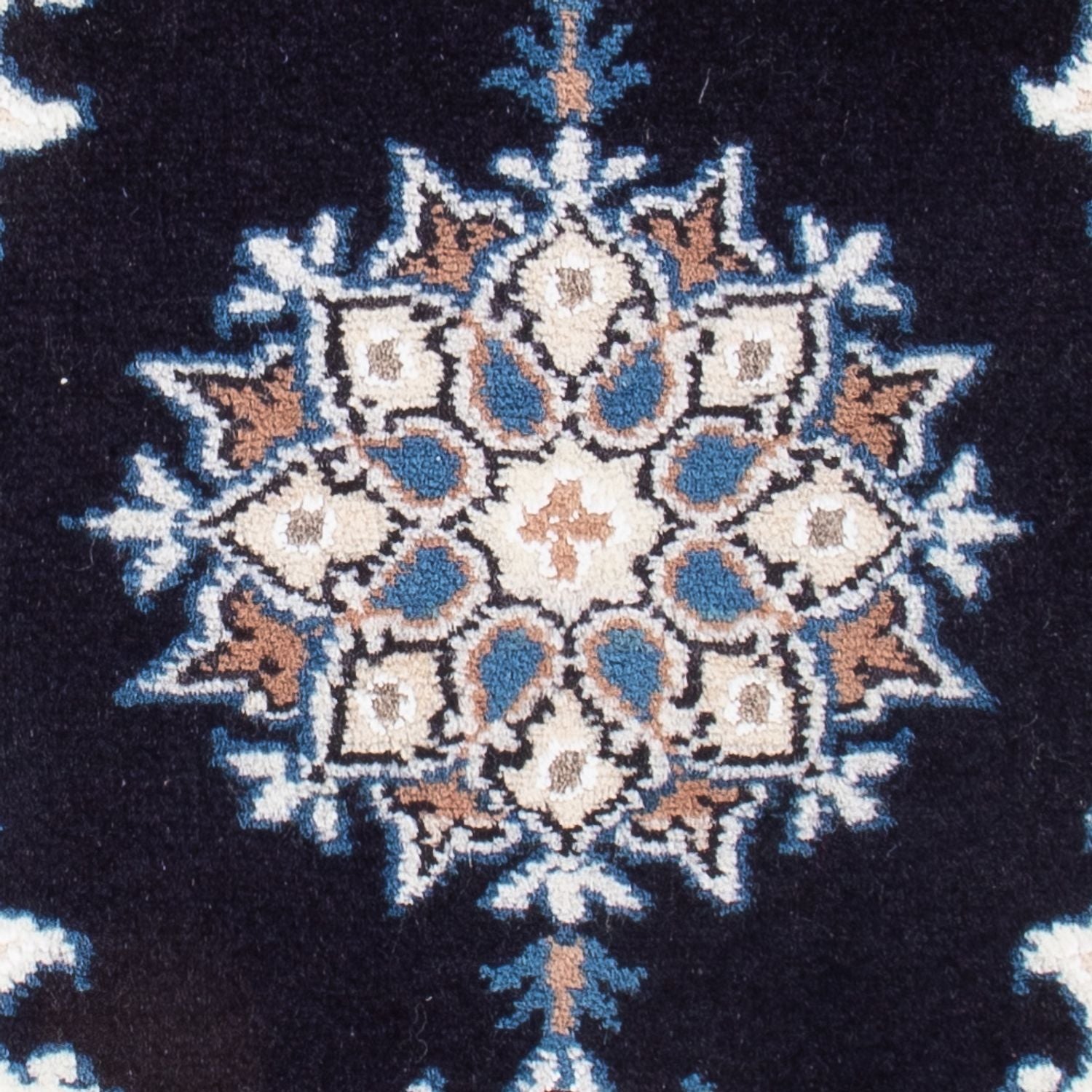 Persisk tæppe - Nain - Royal - 60 x 40 cm - mørkeblå