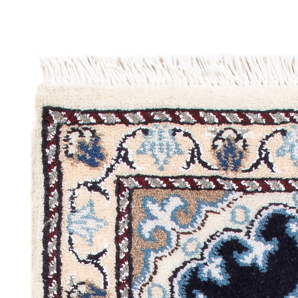 Persisk tæppe - Nain - Royal - 60 x 40 cm - mørkeblå