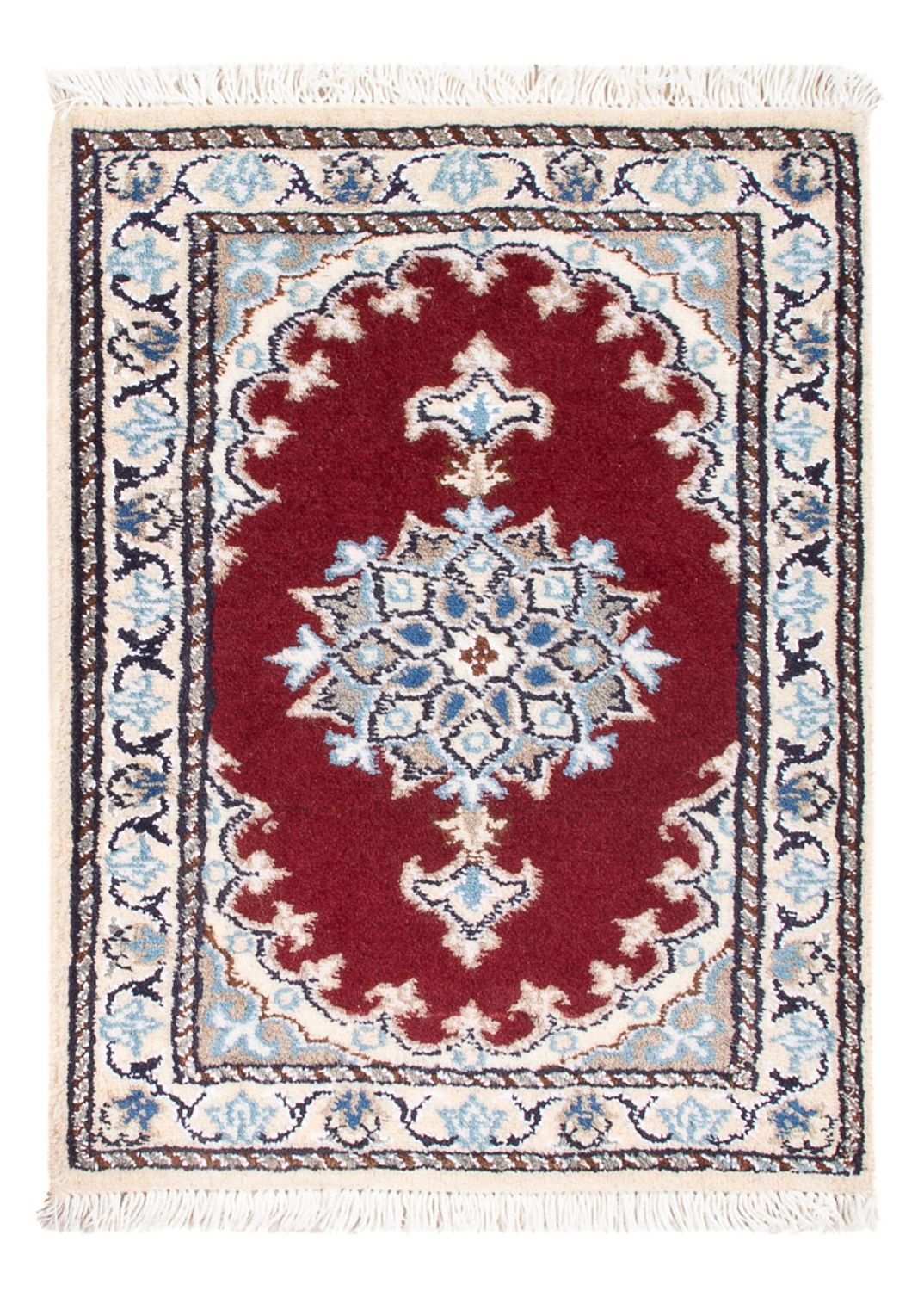 Persisk tæppe - Nain - Royal - 60 x 40 cm - rød