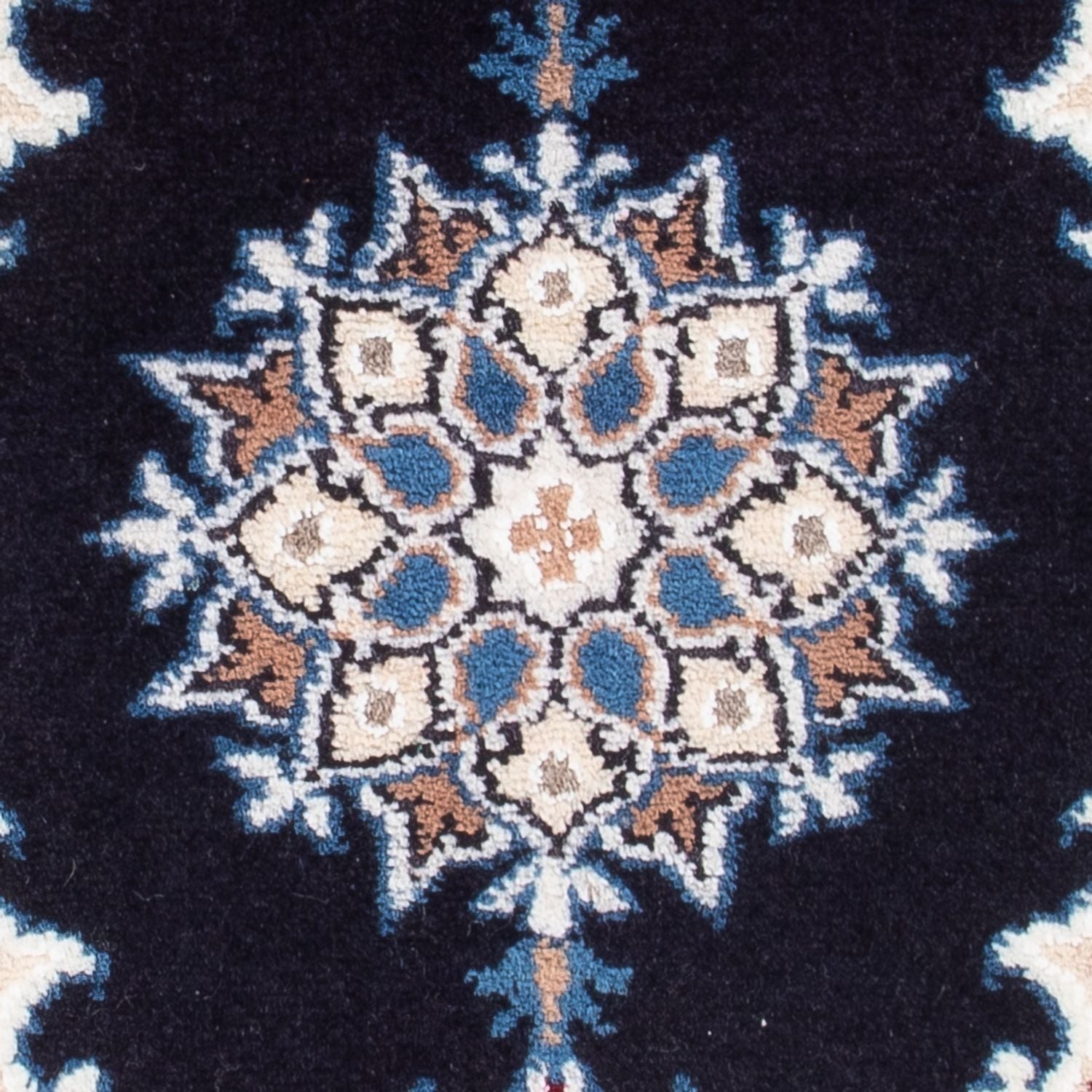 Persisk tæppe - Nain - Royal - 60 x 40 cm - mørkeblå
