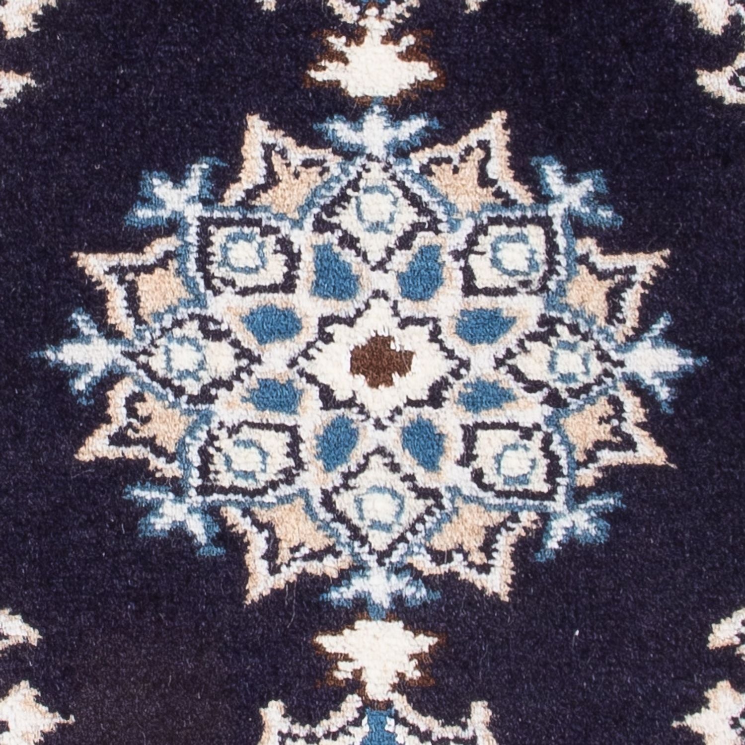 Persisk tæppe - Nain - Royal - 60 x 40 cm - mørkeblå