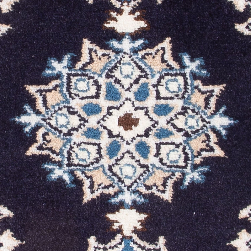 Persisk tæppe - Nain - Royal - 60 x 40 cm - mørkeblå