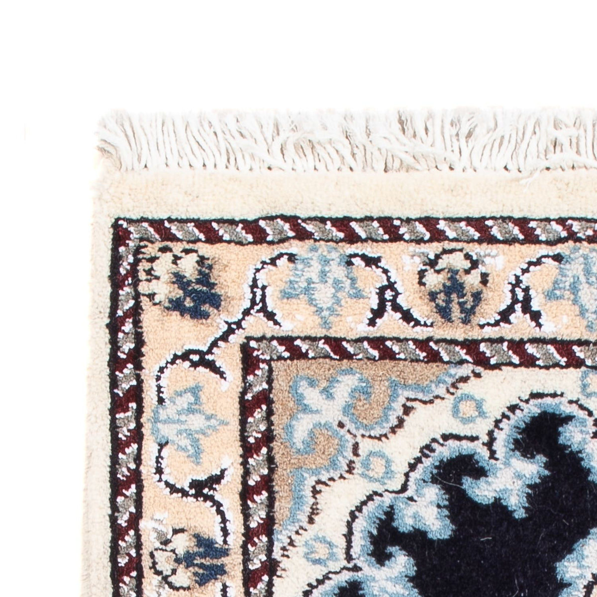 Persisk tæppe - Nain - Royal - 60 x 40 cm - mørkeblå