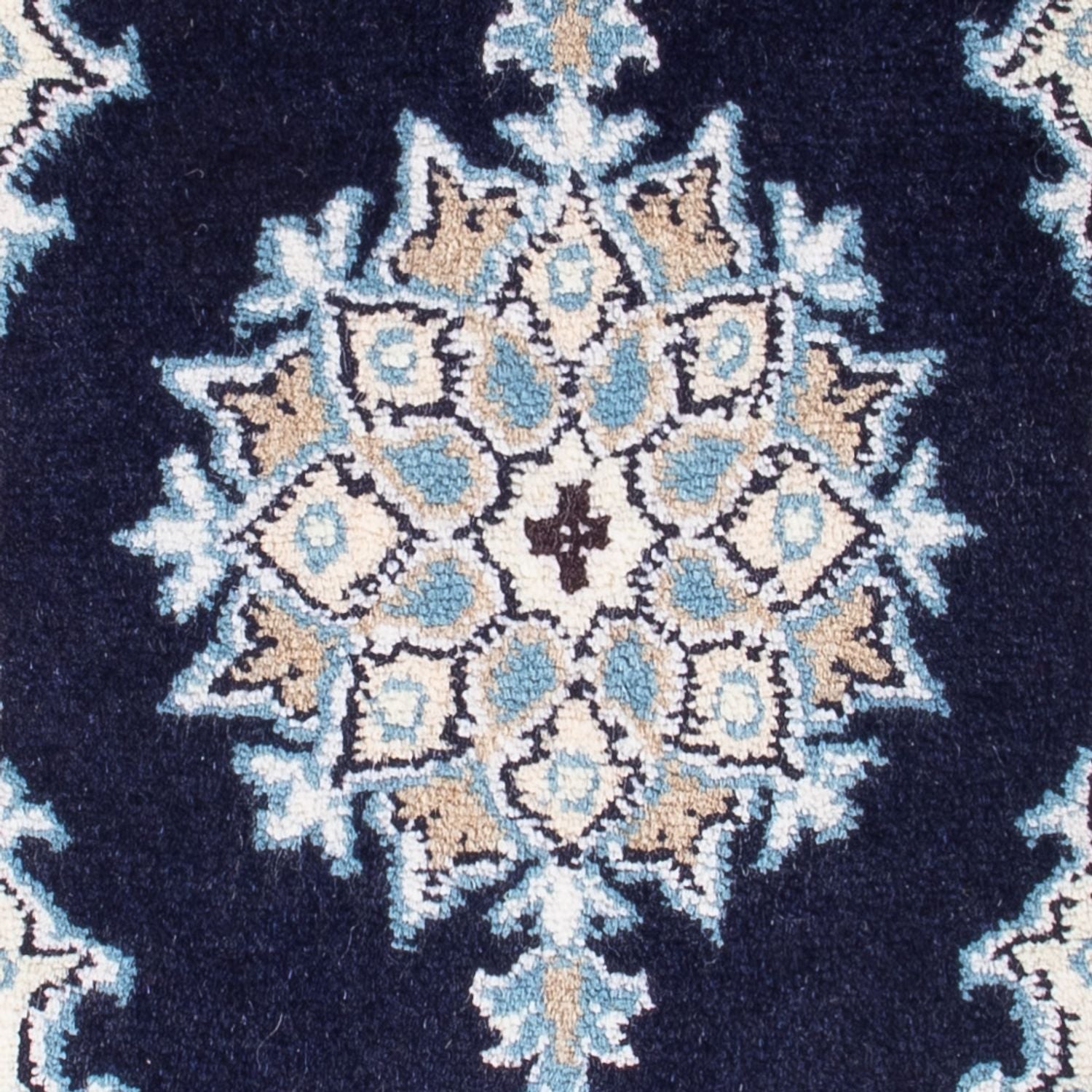 Persisk tæppe - Nain - Royal - 60 x 40 cm - mørkeblå