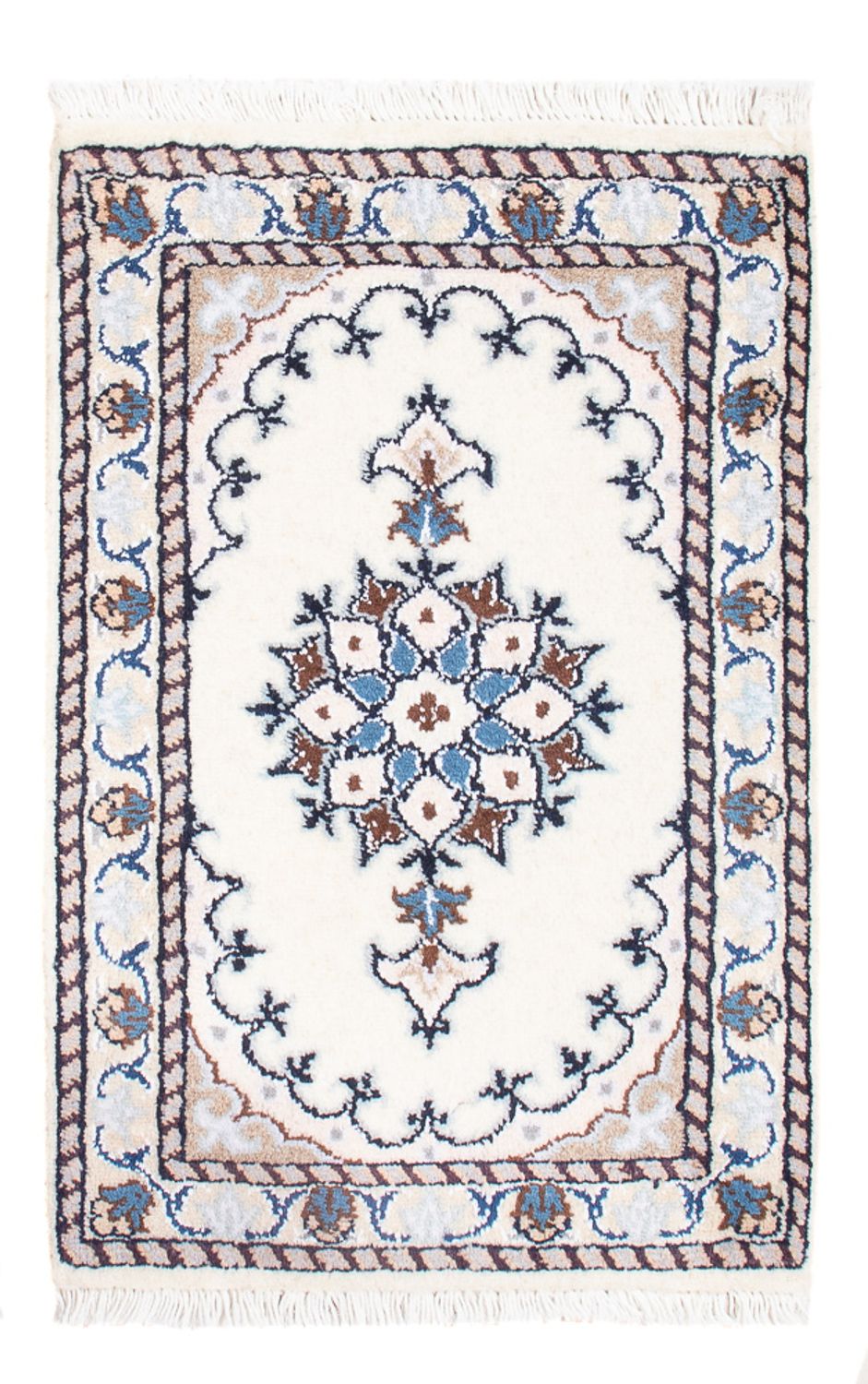 Persisk tæppe - Nain - Royal - 60 x 40 cm - creme