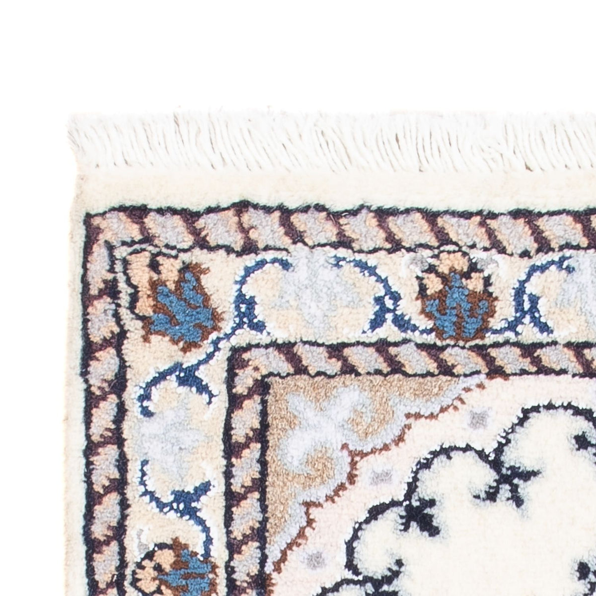 Persisk tæppe - Nain - Royal - 60 x 40 cm - creme