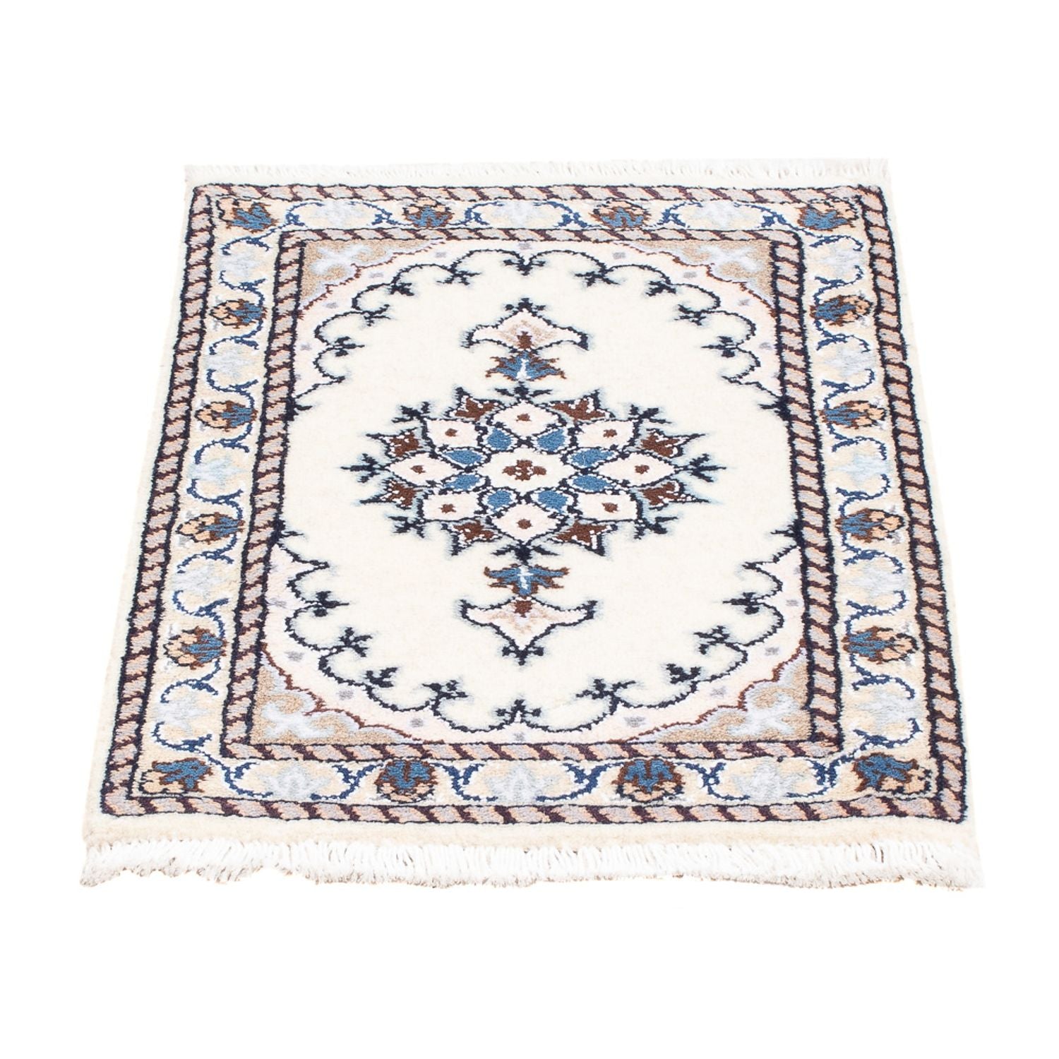Persisk tæppe - Nain - Royal - 60 x 40 cm - creme