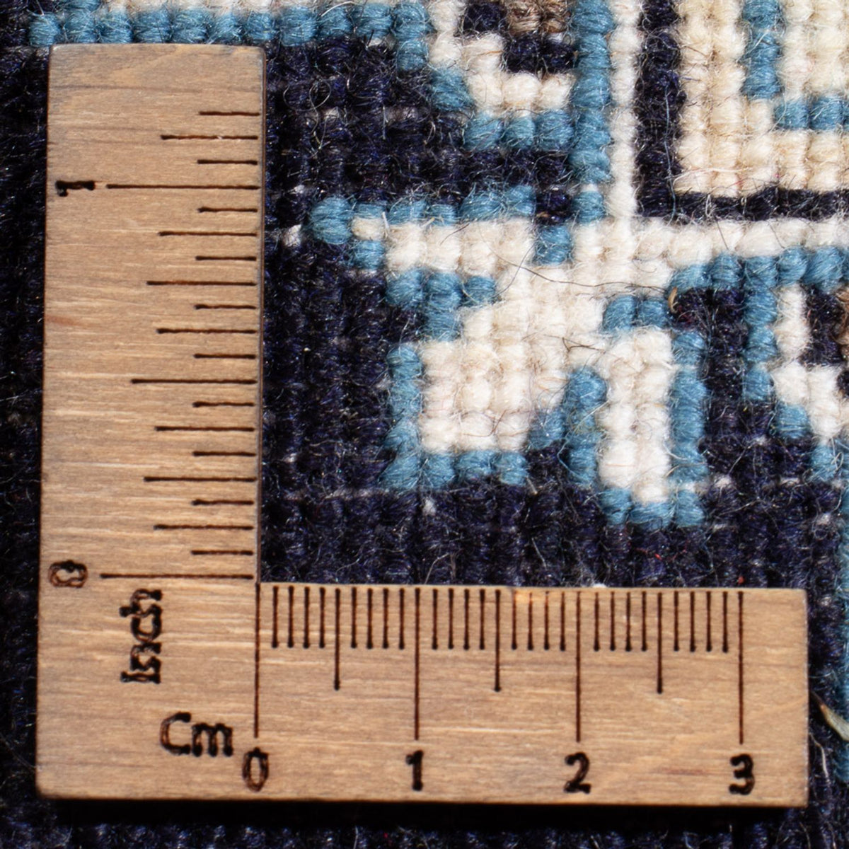 Persisk tæppe - Nain - Royal - 60 x 40 cm - mørkeblå