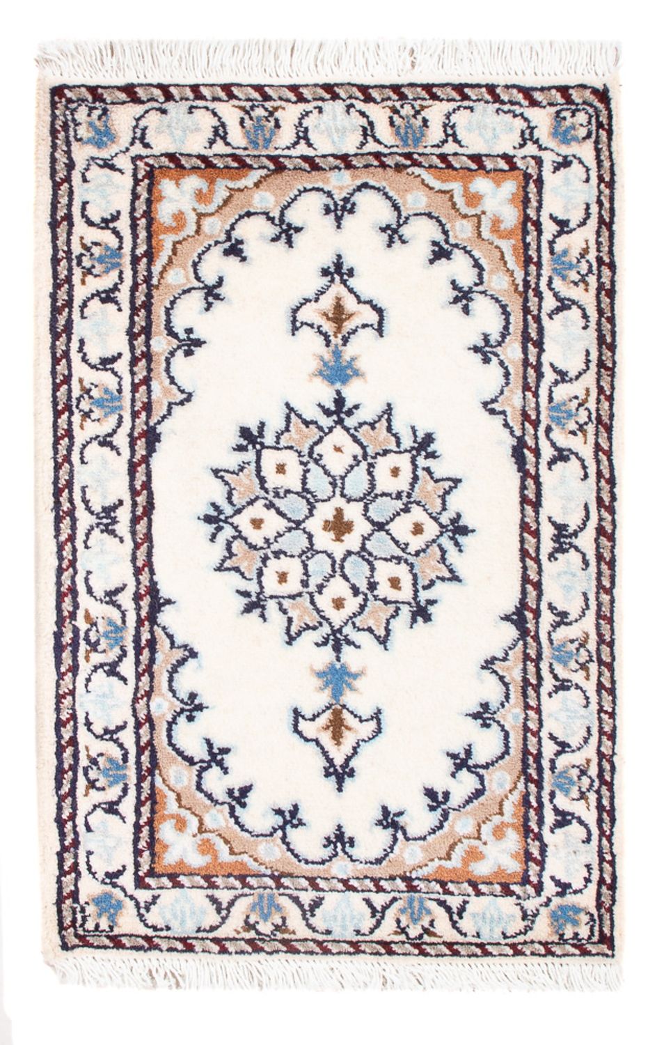 Persisk tæppe - Nain - Royal - 60 x 40 cm - creme