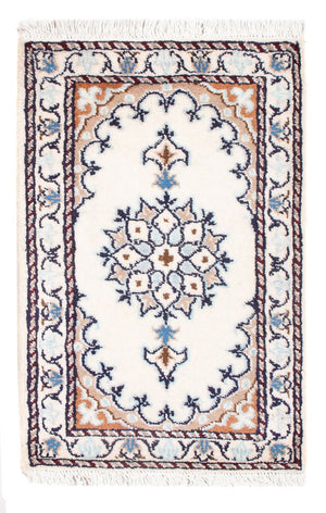 Persisk tæppe - Nain - Royal - 60 x 40 cm - creme