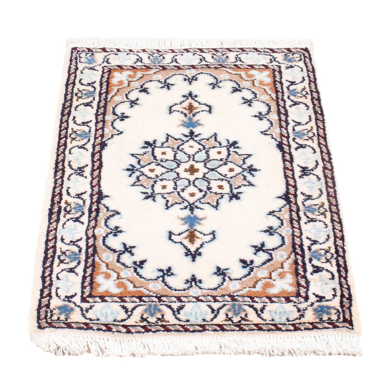 Persisk tæppe - Nain - Royal - 60 x 40 cm - creme