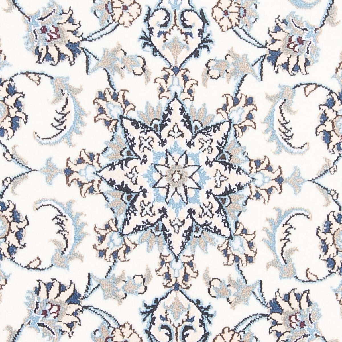 Løber Persisk tæppe - Nain - 393 x 80 cm - sølv