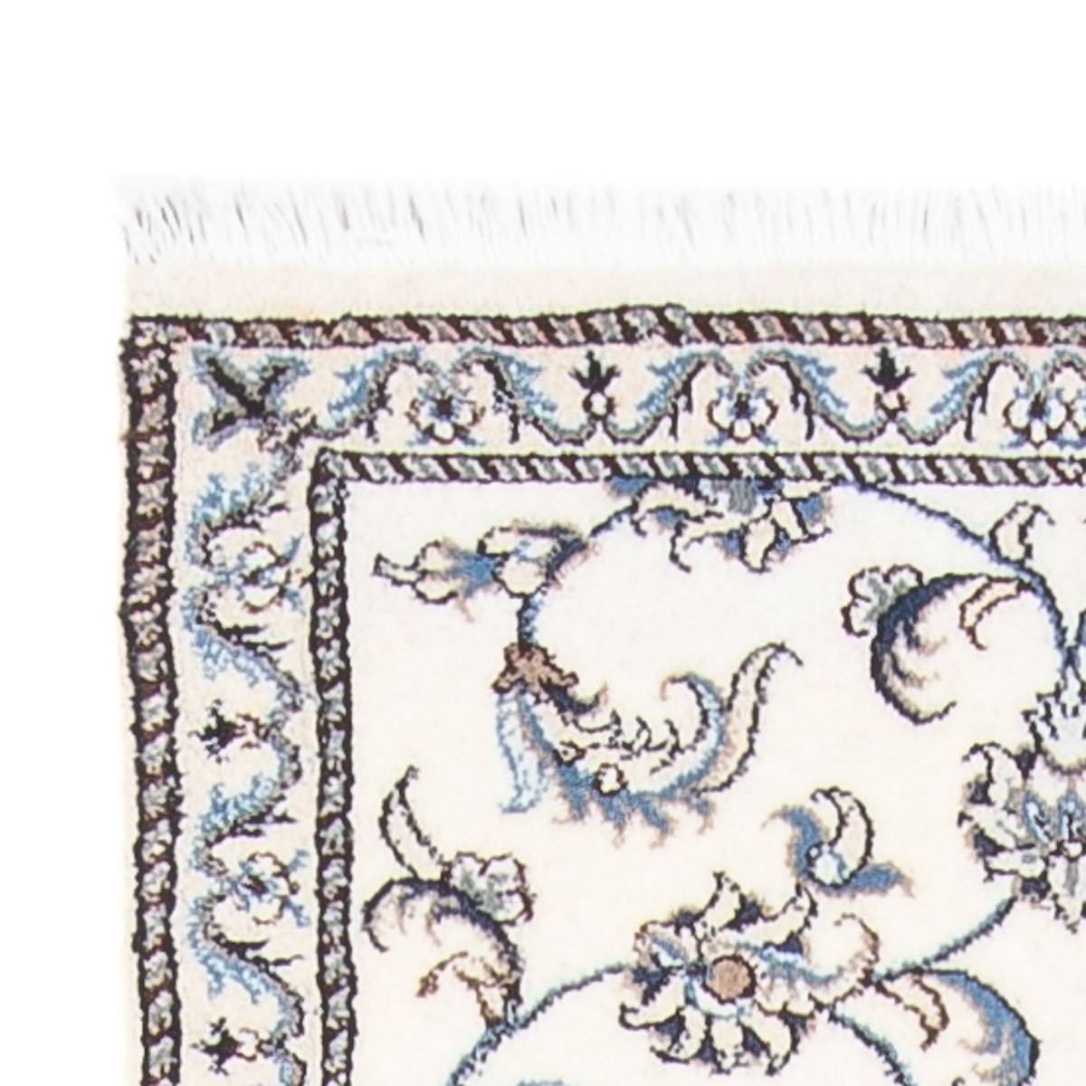 Løber Persisk tæppe - Nain - 288 x 78 cm - sølv