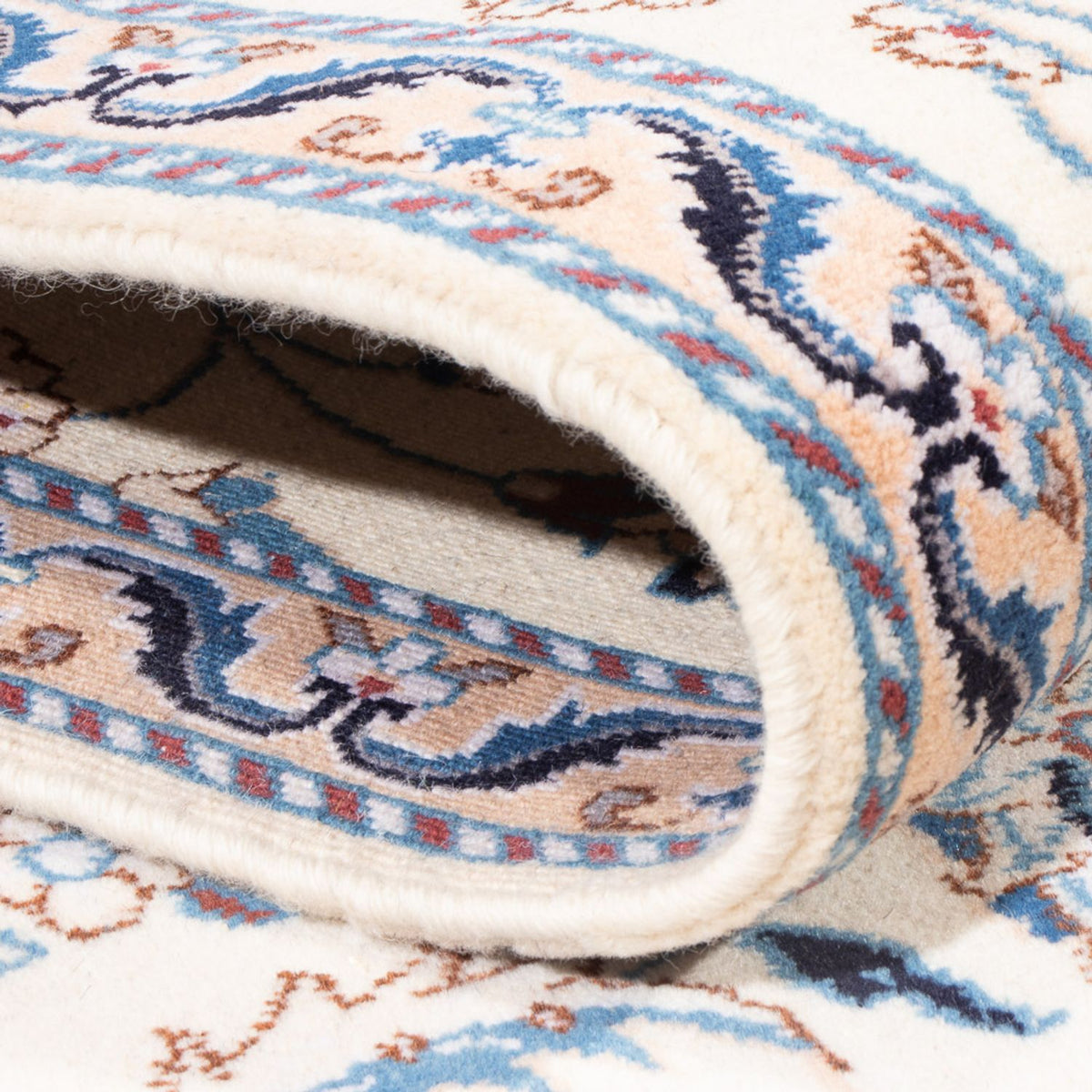 Løber Persisk tæppe - Nain - 292 x 81 cm - sølv