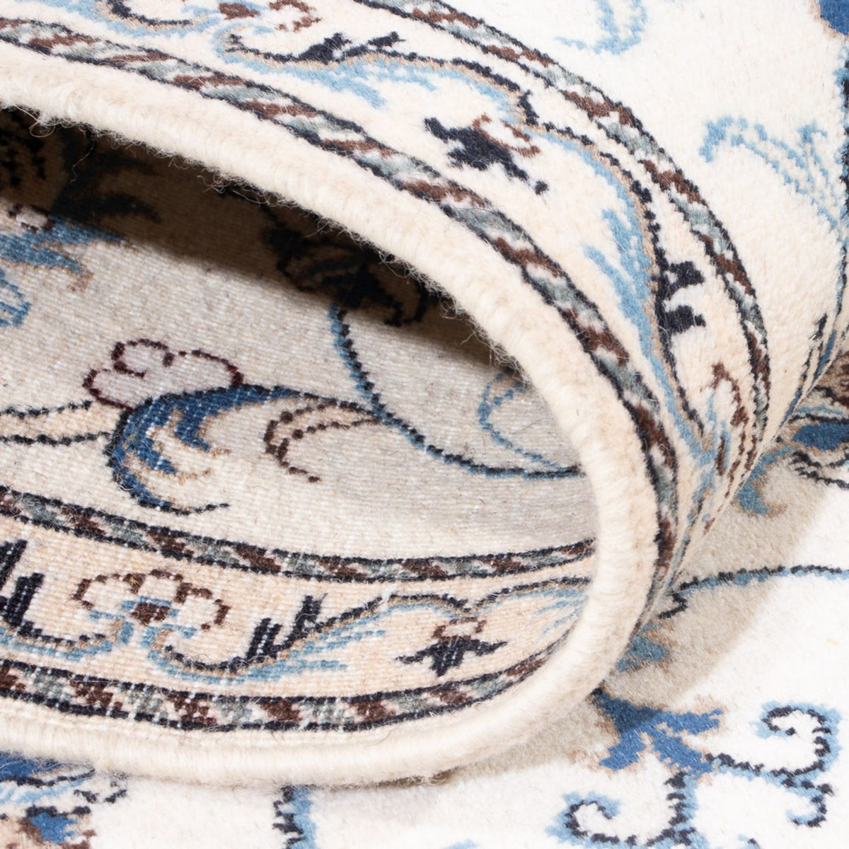 Løber Persisk tæppe - Nain - 286 x 77 cm - sølv