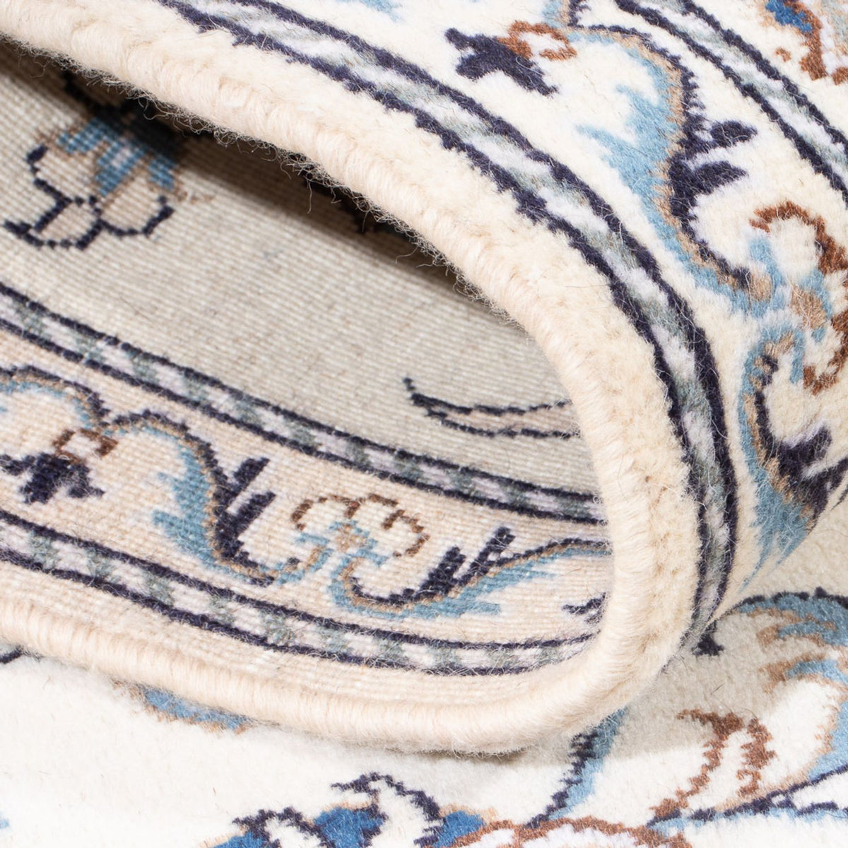 Løber Persisk tæppe - Nain - 286 x 82 cm - sølv