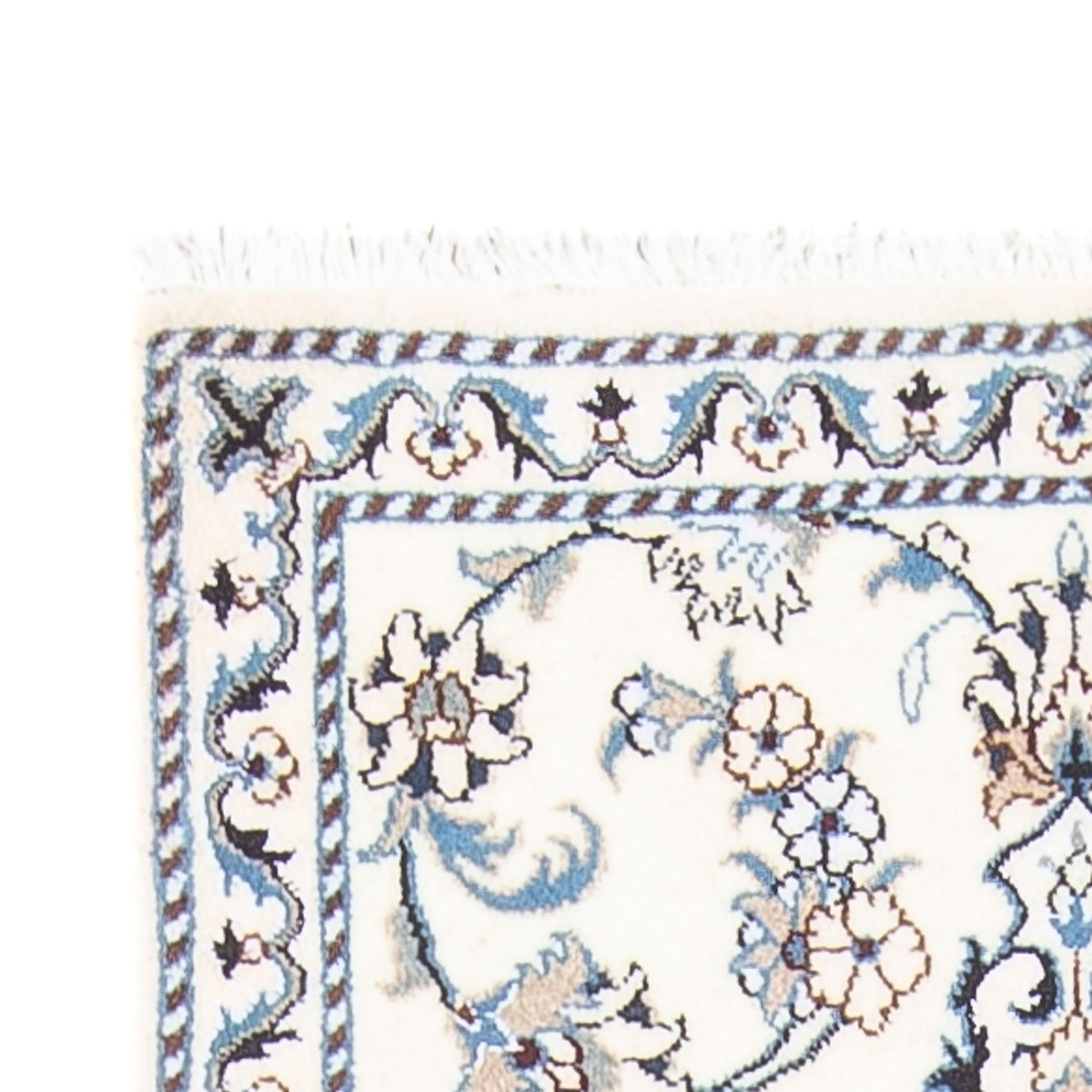 Løber Persisk tæppe - Nain - 194 x 80 cm - sølv