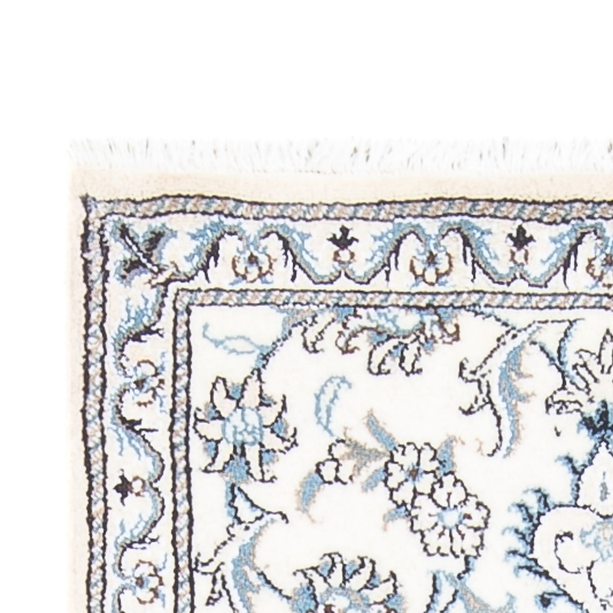 Løber Persisk tæppe - Nain - 197 x 75 cm - sølv