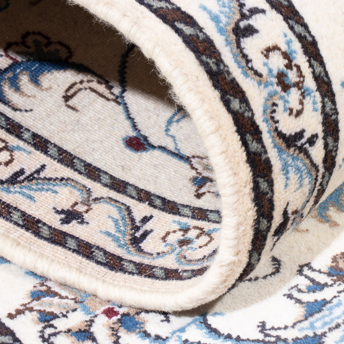 Løber Persisk tæppe - Nain - 195 x 77 cm - sølv