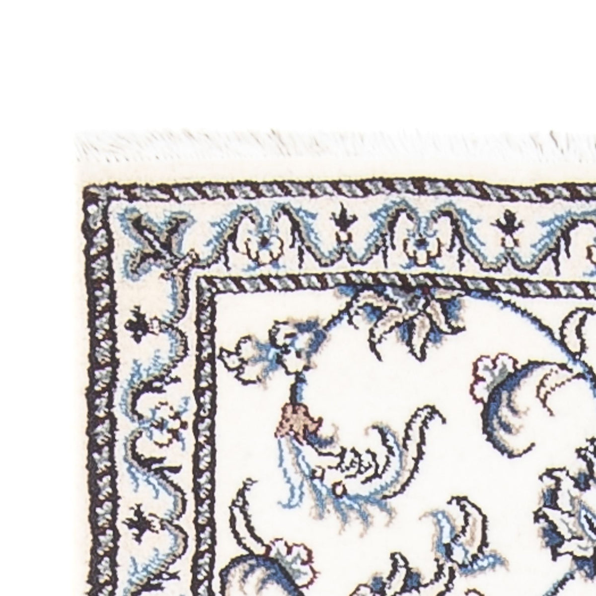 Løber Persisk tæppe - Nain - 202 x 78 cm - sølv